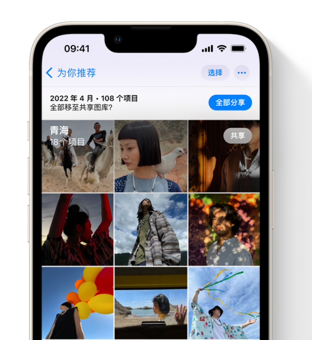 广元苹果维修网点分享在 iPhone 上使用共享图库 