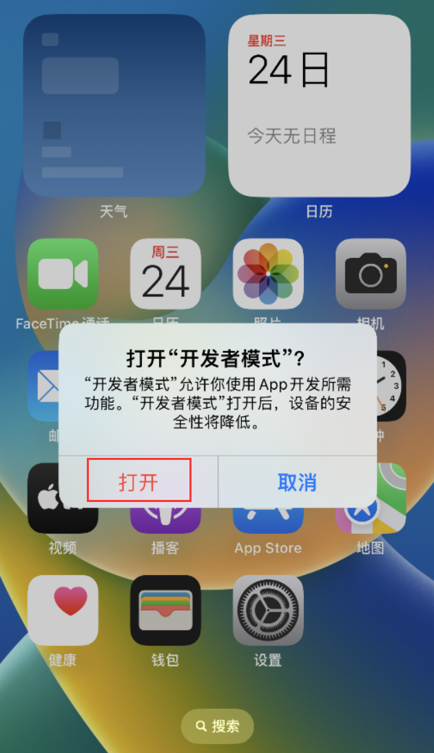 广元苹果手机维修分享如何打开开发者模式 