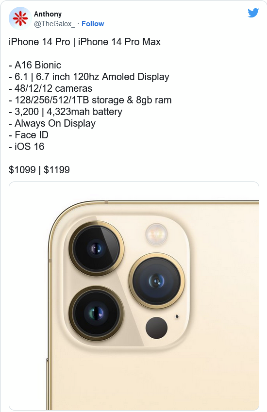 广元苹果14维修分享iPhone 14全系涨价 
