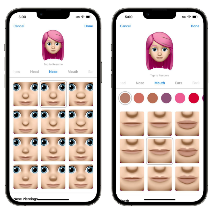 广元苹果手机维修分享​iOS 16中的拟我表情有了哪些变化和升级 